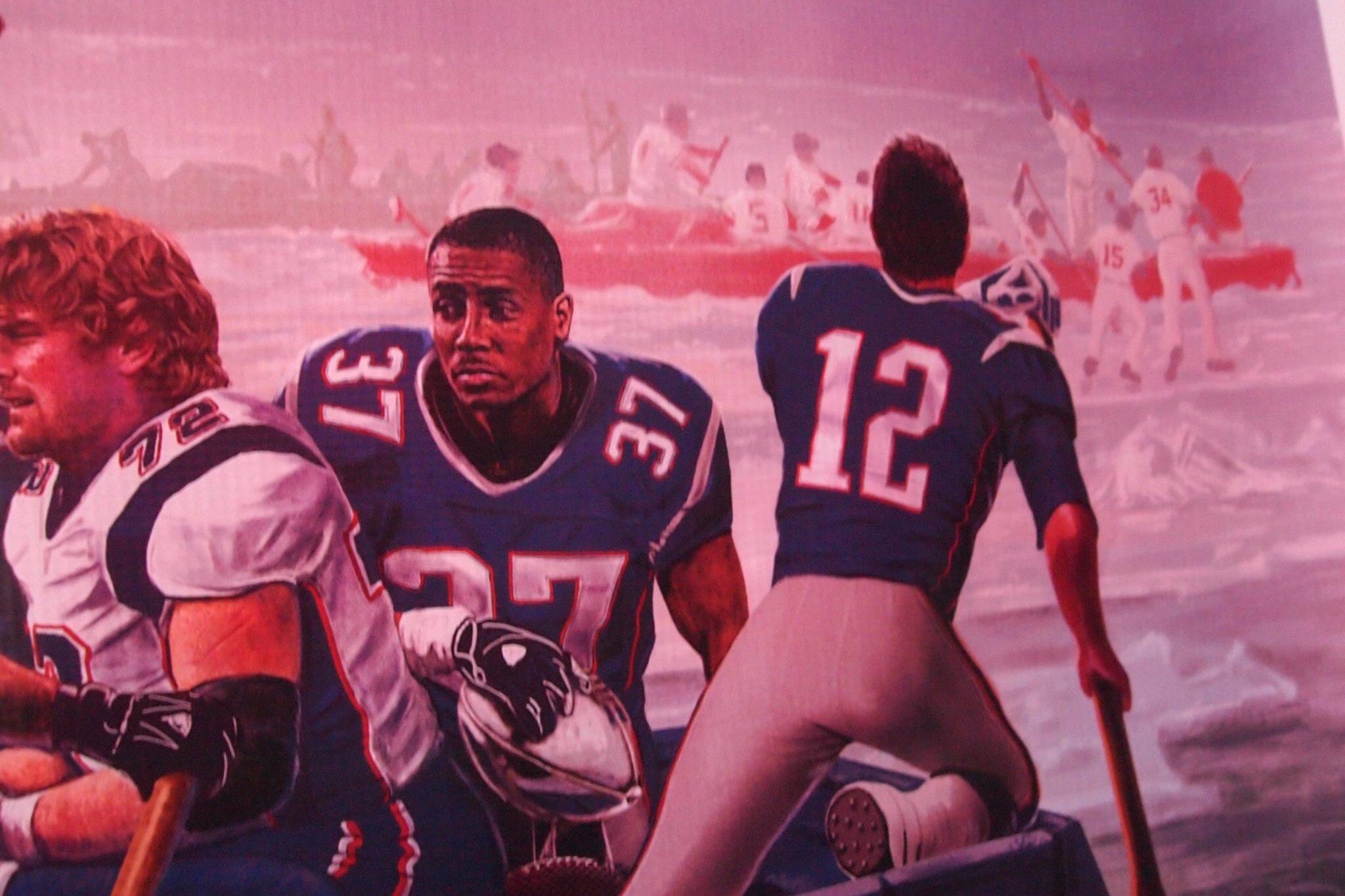 Patriots Canvas Banner “Crossing The Charles”