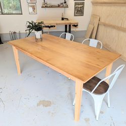 Handmade Dining Table From Old School Bleachers 