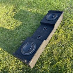 1999 To 2007 Silverado Sub Enclosure Under Seat With 2 10inch Subs