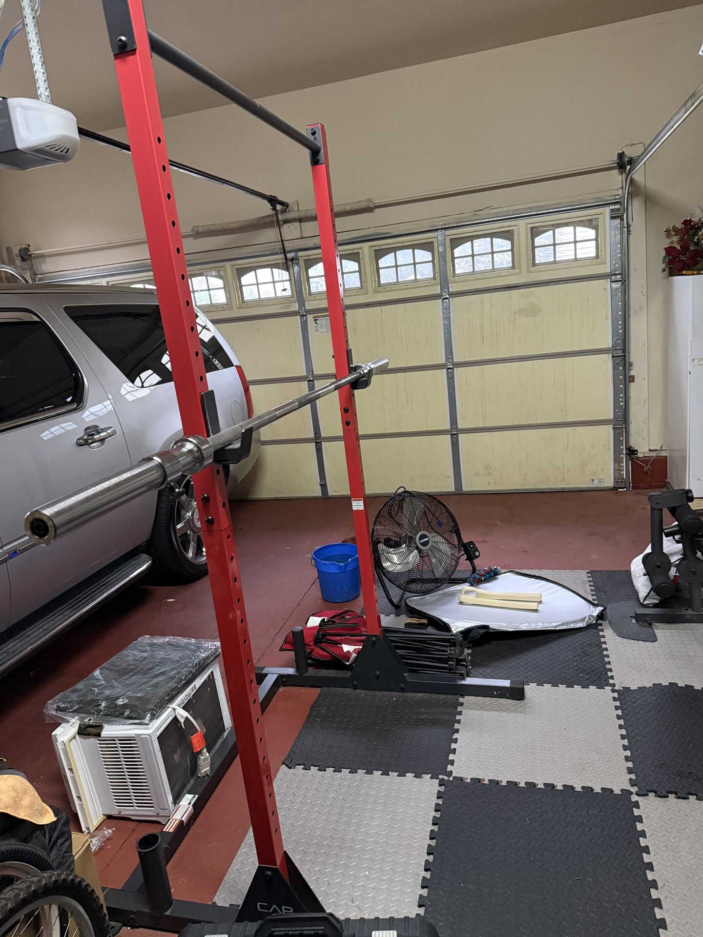 Squat Rack And Barbell 