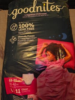 Brand new GoodNites girls underwear