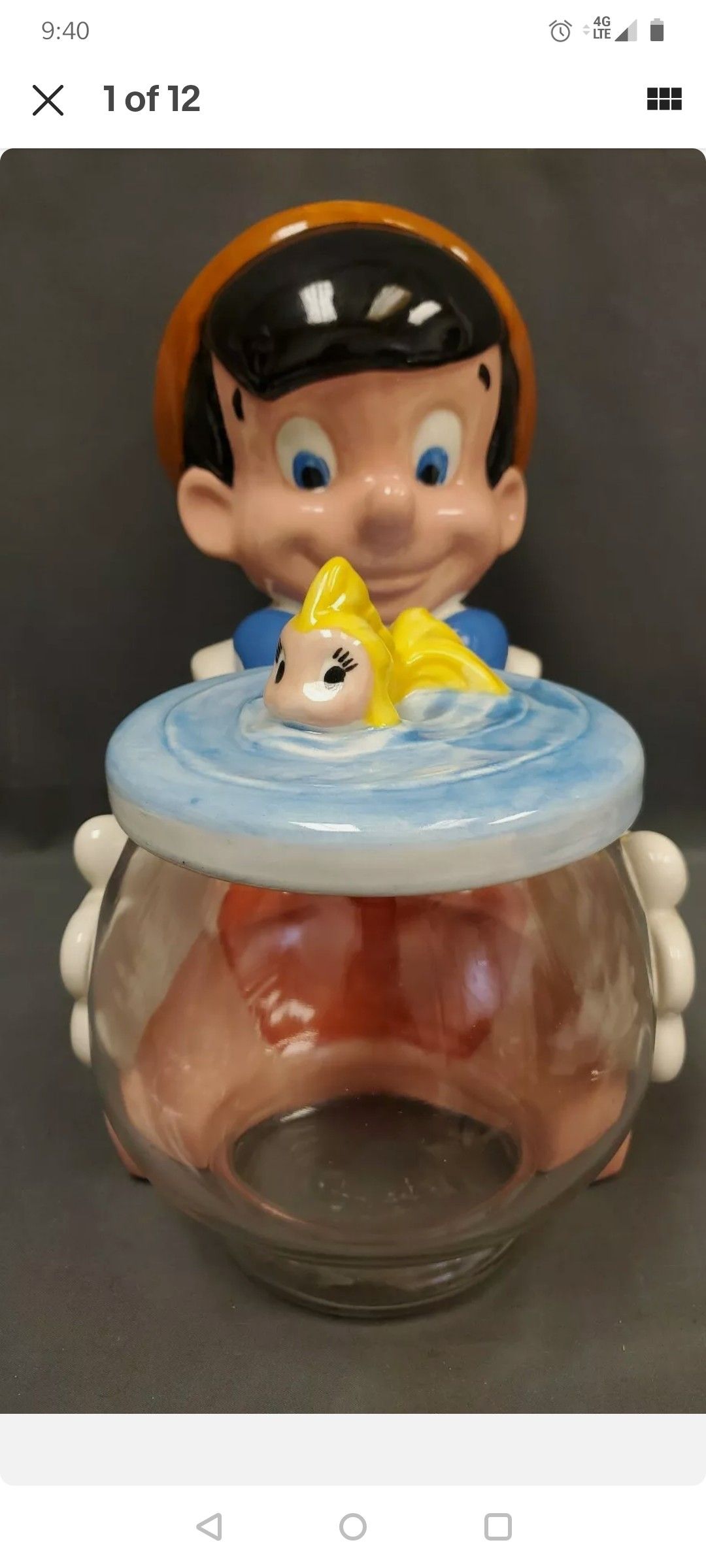 Pinocchio fish bowl