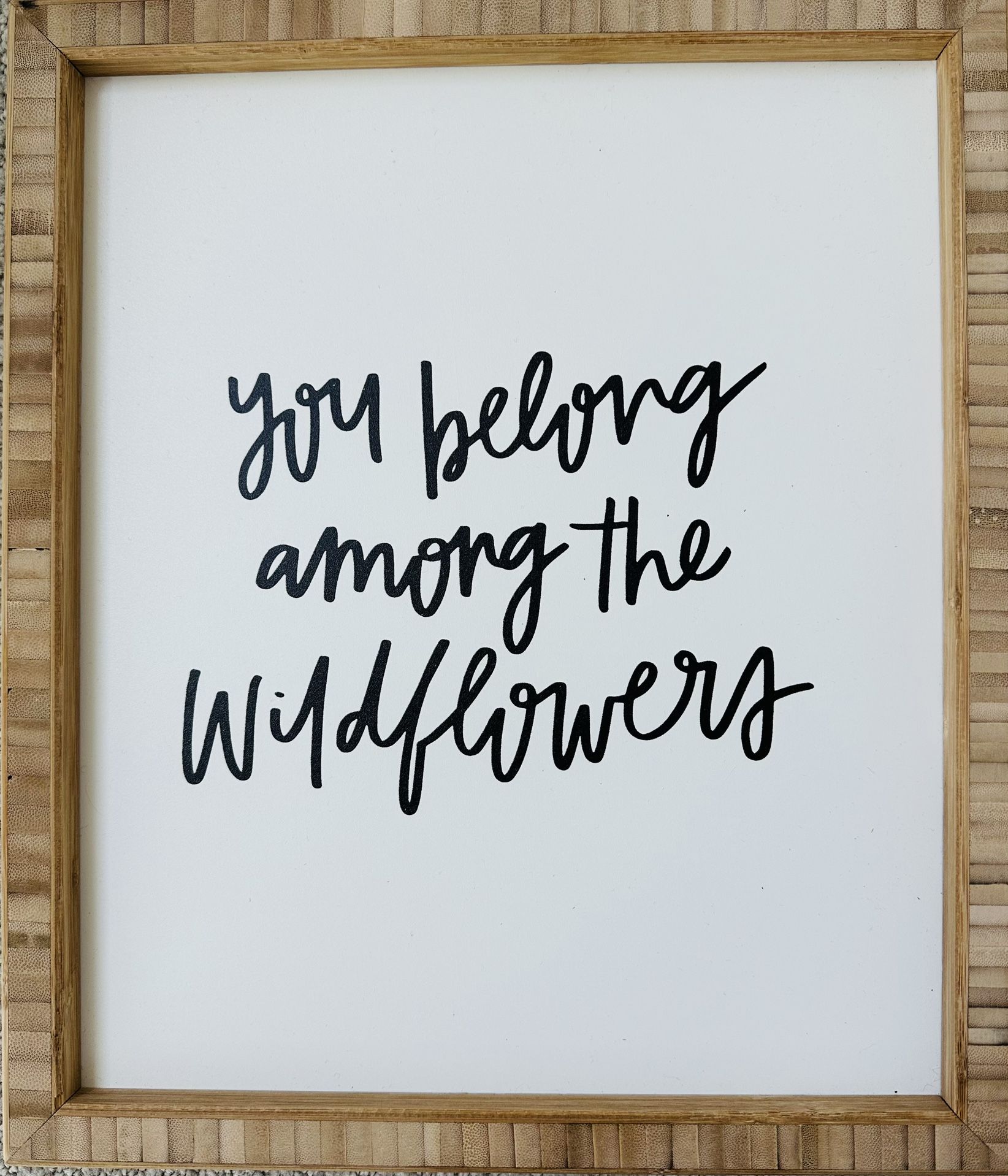 Deny Designs You Belong Among The Wildflowers Artwork