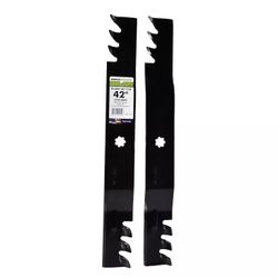 2 Blade Commercial Mulching Set for Many 42 in. John Deere Mowers Replaces OEM