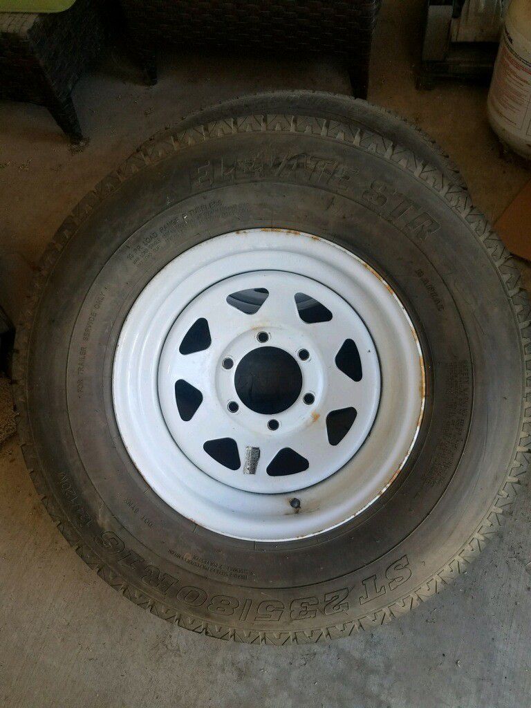 4 Trailer tires 6 lug 90% 235/80R16