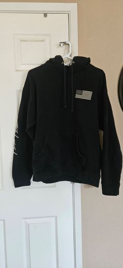 Black with camo flag hoodie