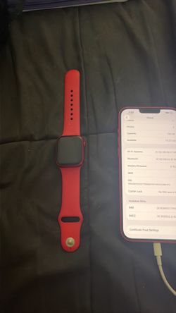 red series 8 Apple Watch