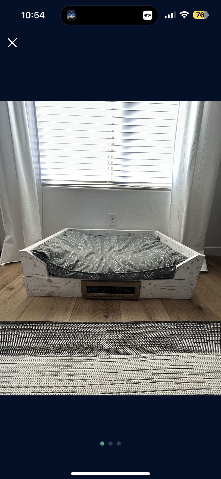 Custom Name Chalkboard Name Dog Bed