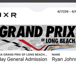 3 tickets for The Long Beach Grand Prix $60