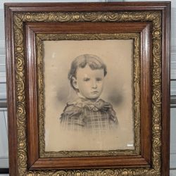 Large Victorian Era  Ornate Gesso/Compo, Wood Frame