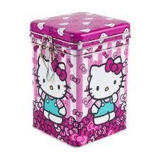 Hello Kitty Rectangular Lock Top Canister, Two different styles available! 