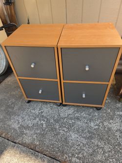 2 file cabinets
