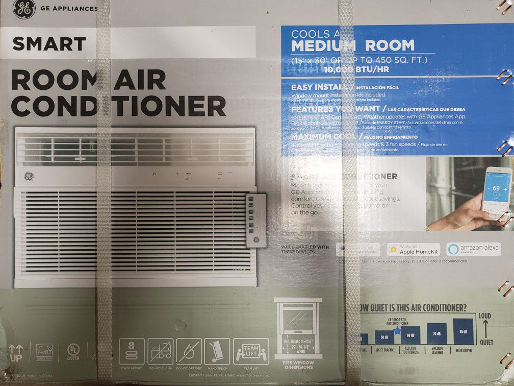 GE Smart 10,000 BTU Window Air Conditioner (Brand New, Never Opened)