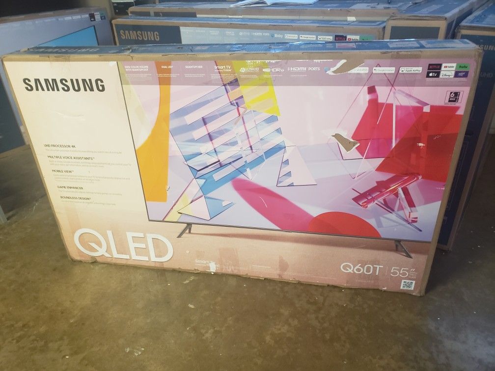 Tv Samsung 55", 4k, Q60T, HDR, Cristal Display, Excellent 