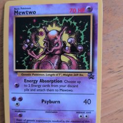Mewtwo - Black Star Promo - # 14 - WOTC Promo - Pokemon Vintage Card TCG