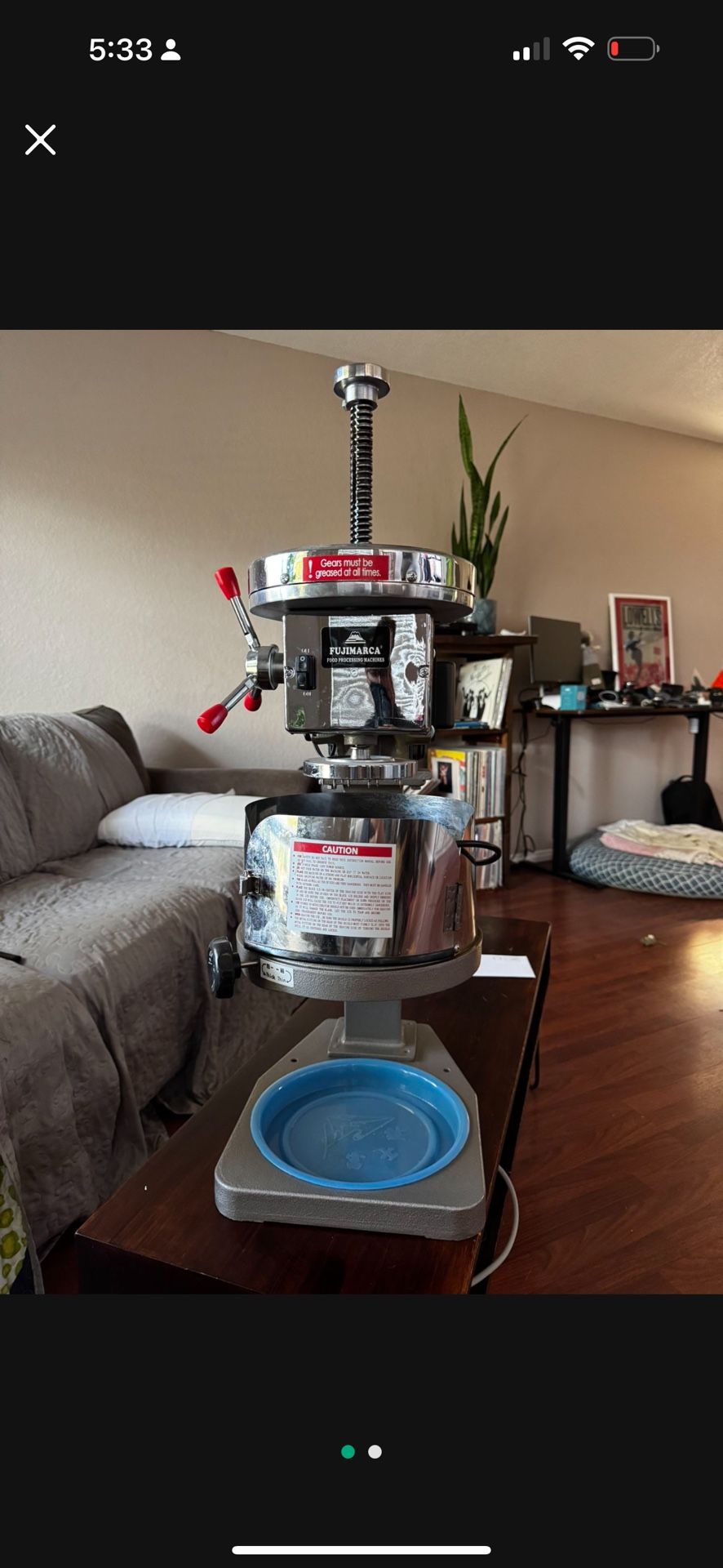 Fujimarca Professional Shaved Ice Machine - Like new - Will Trade For DJI & FPV Drones, Camera Equipment