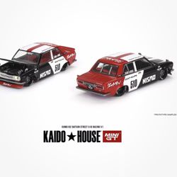 Mini GT x Kaido 1/64 Datsun Street 510 Racing V1 Diecast Model Car