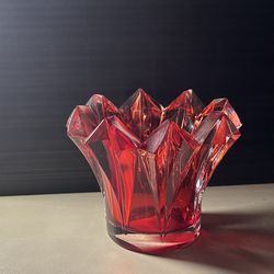 Mikasa Skyline Red Candle Holder 
