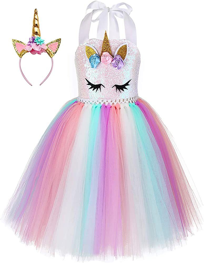 Unicorn Dress NEW Size 4-6