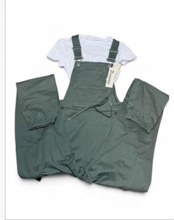 No Boundaries Green Cargo Overalls