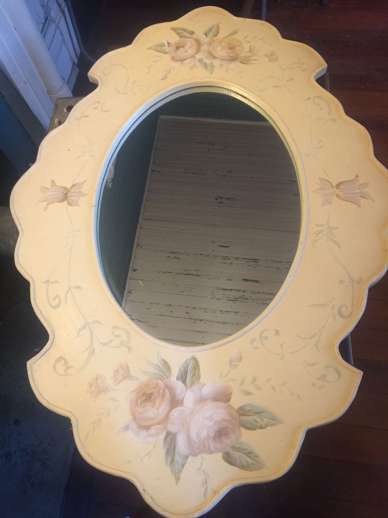 Hand Painted Antique Mirror