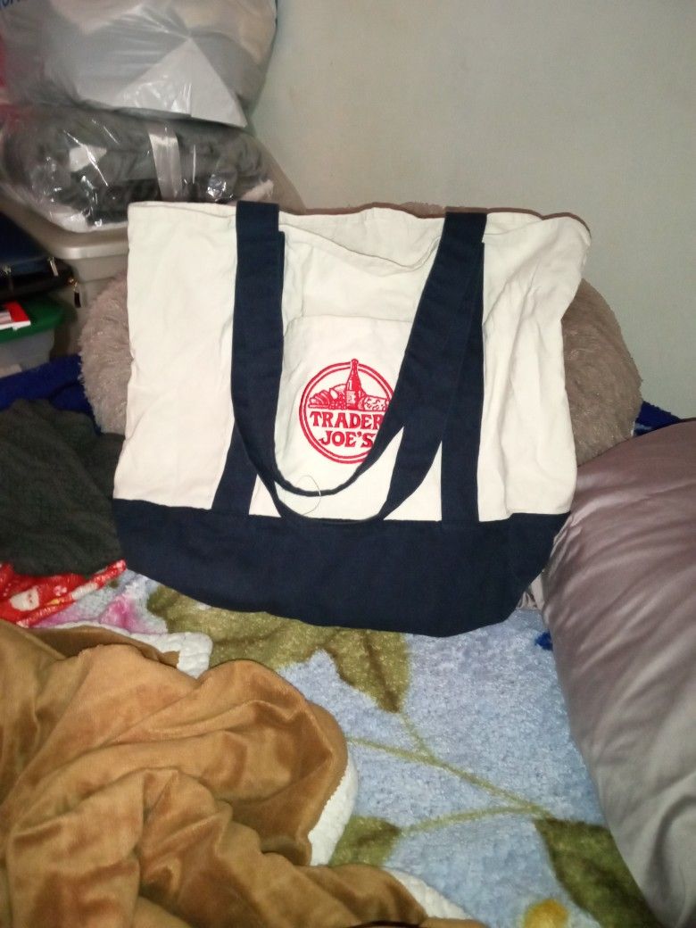 Trader Joes Bag In Large Blue