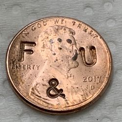 Rare Penny Stamped 