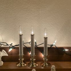 Battery operated candles Christmas batteries included three dollars each