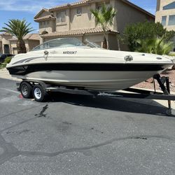 2002 22ft Searay Sundeck Boat And Zieman Trailer Original Owner 8500