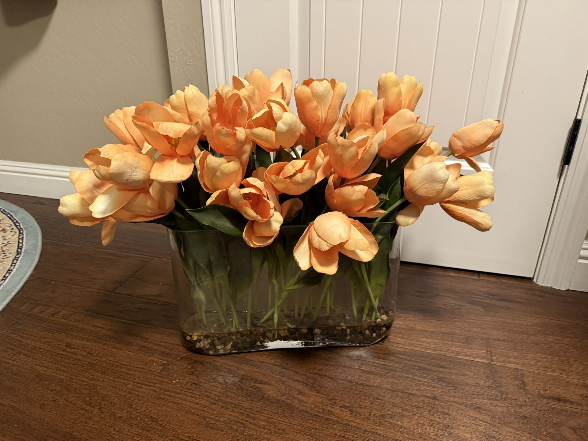BEAUTIFUL Artificial Orange Tulip Arrangement