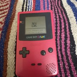 Game Boy color with Pokémon game