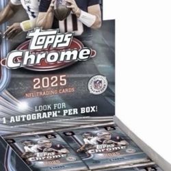 2025 Topps Chrome Football Hobby boxes