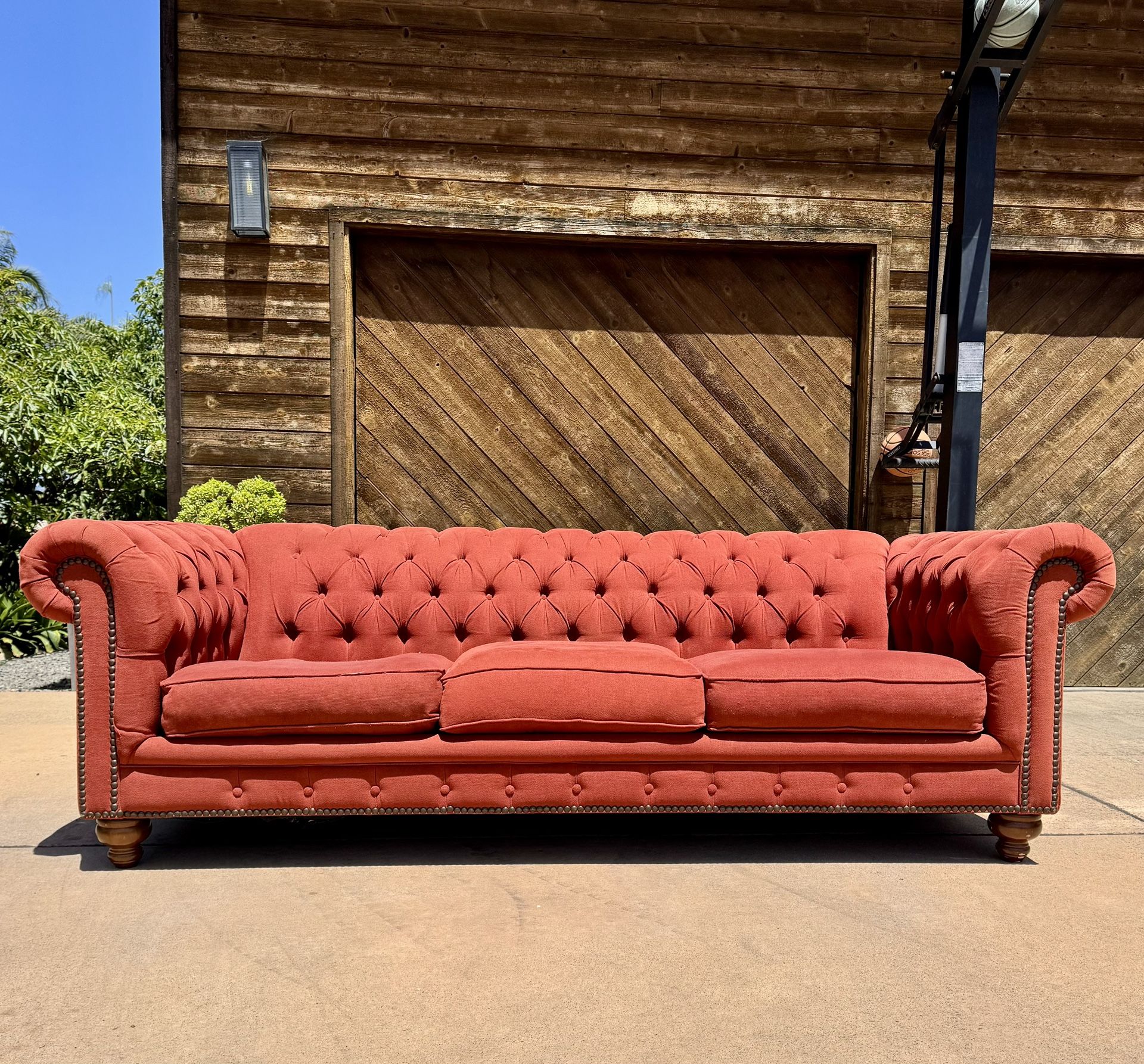 Brick Red Chesterfield Sofa