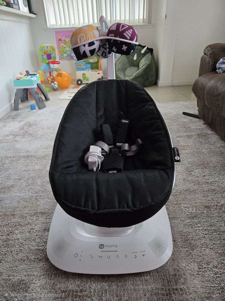 4moms
mamaRoo
Multi-Motion
Baby
Swing
Smart
Connectivity - Black