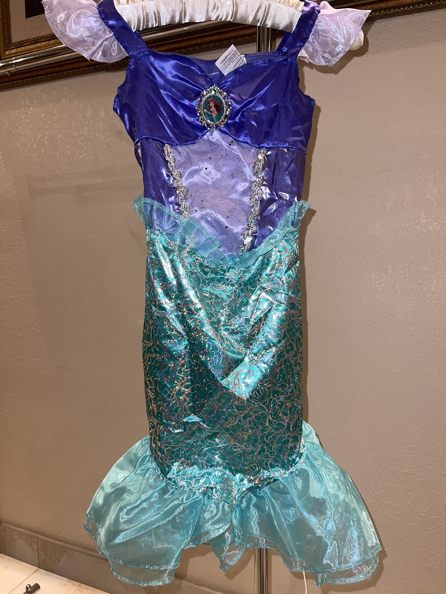 Little Mermaid Ariel Halloween Costume Girls Dress New Size 4/6x