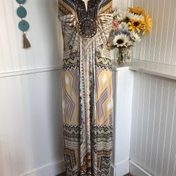 Bohemian Multicolored Maxi Dress