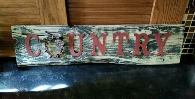 Handmade Rustic Country sign