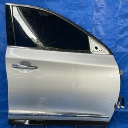 16-20 INFINITI QX60 FRONT RIGHT SIDE DOOR ASSEMBLY SILVER K23 