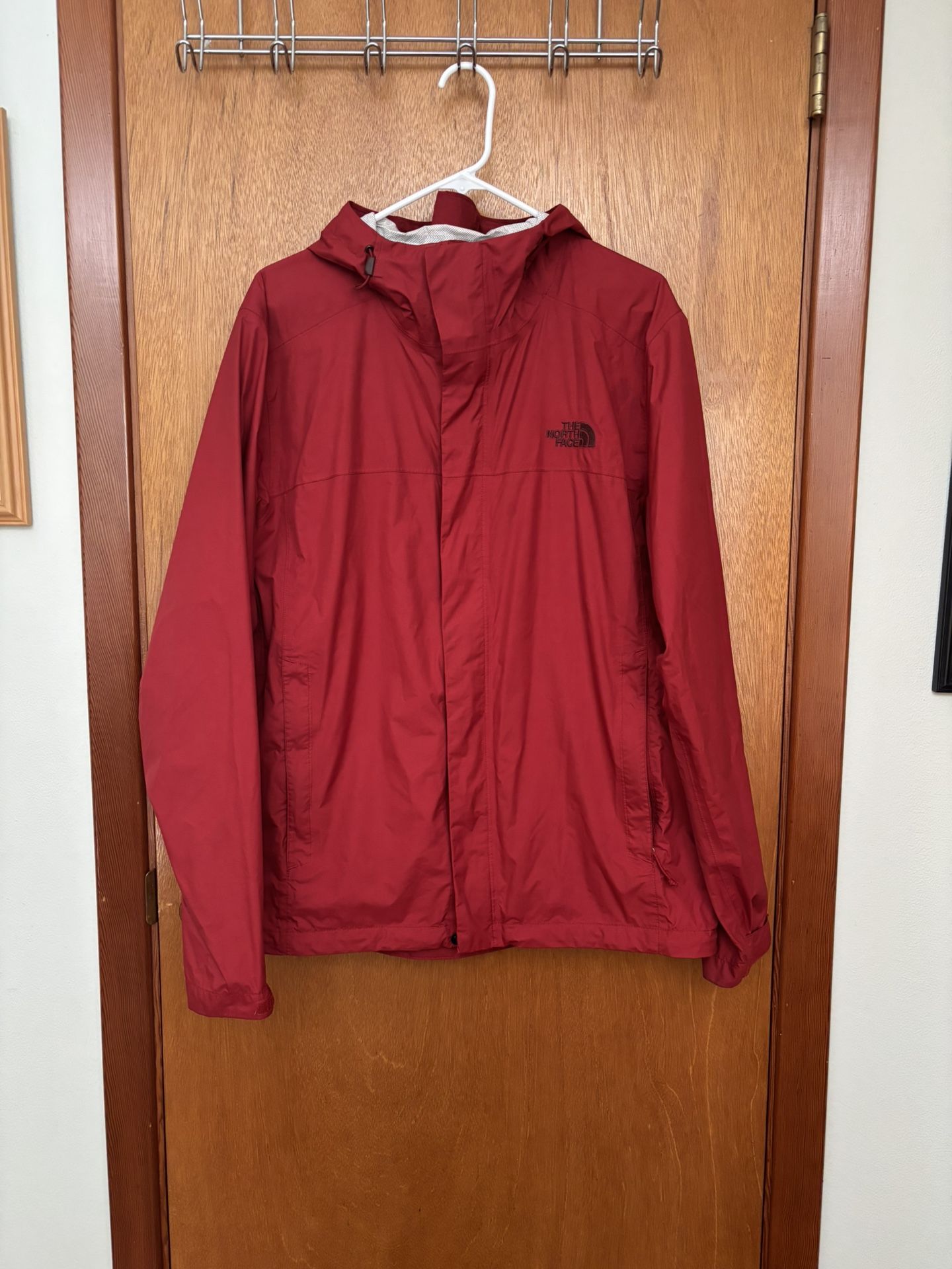 Men’s Red North Face Rain Jacket Size L