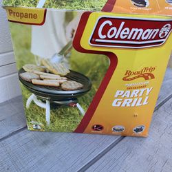 Coleman RoadTrip Party Grill – Small Portable Propane BBQ – InstaStart