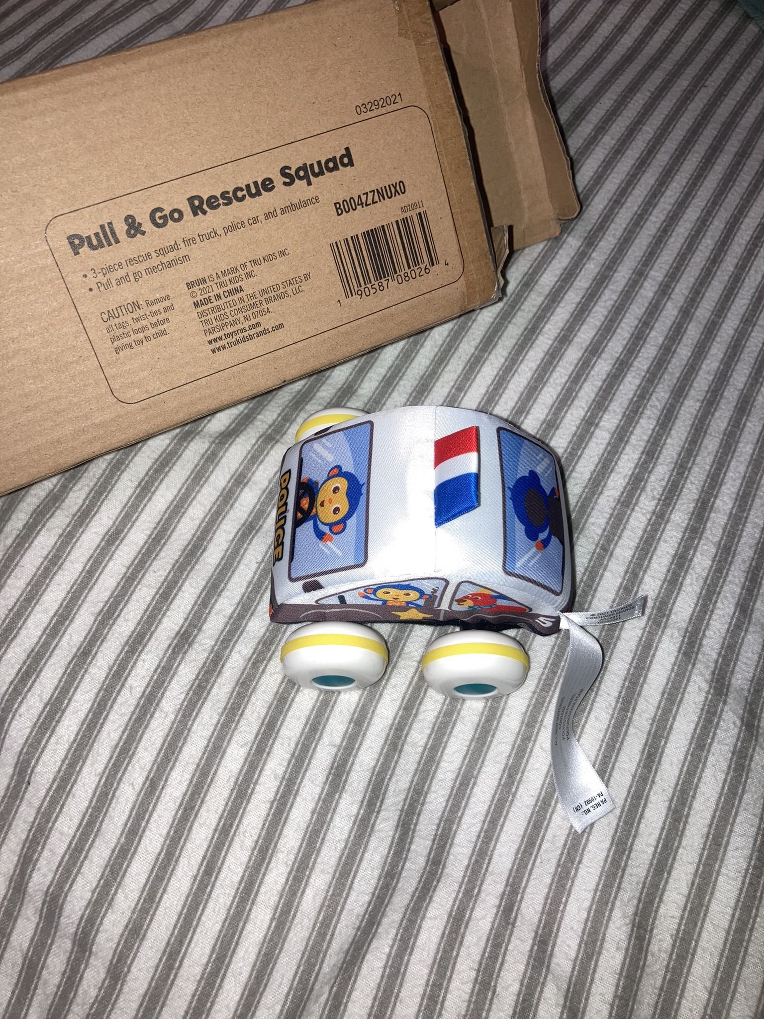 Pull & Go plush cars