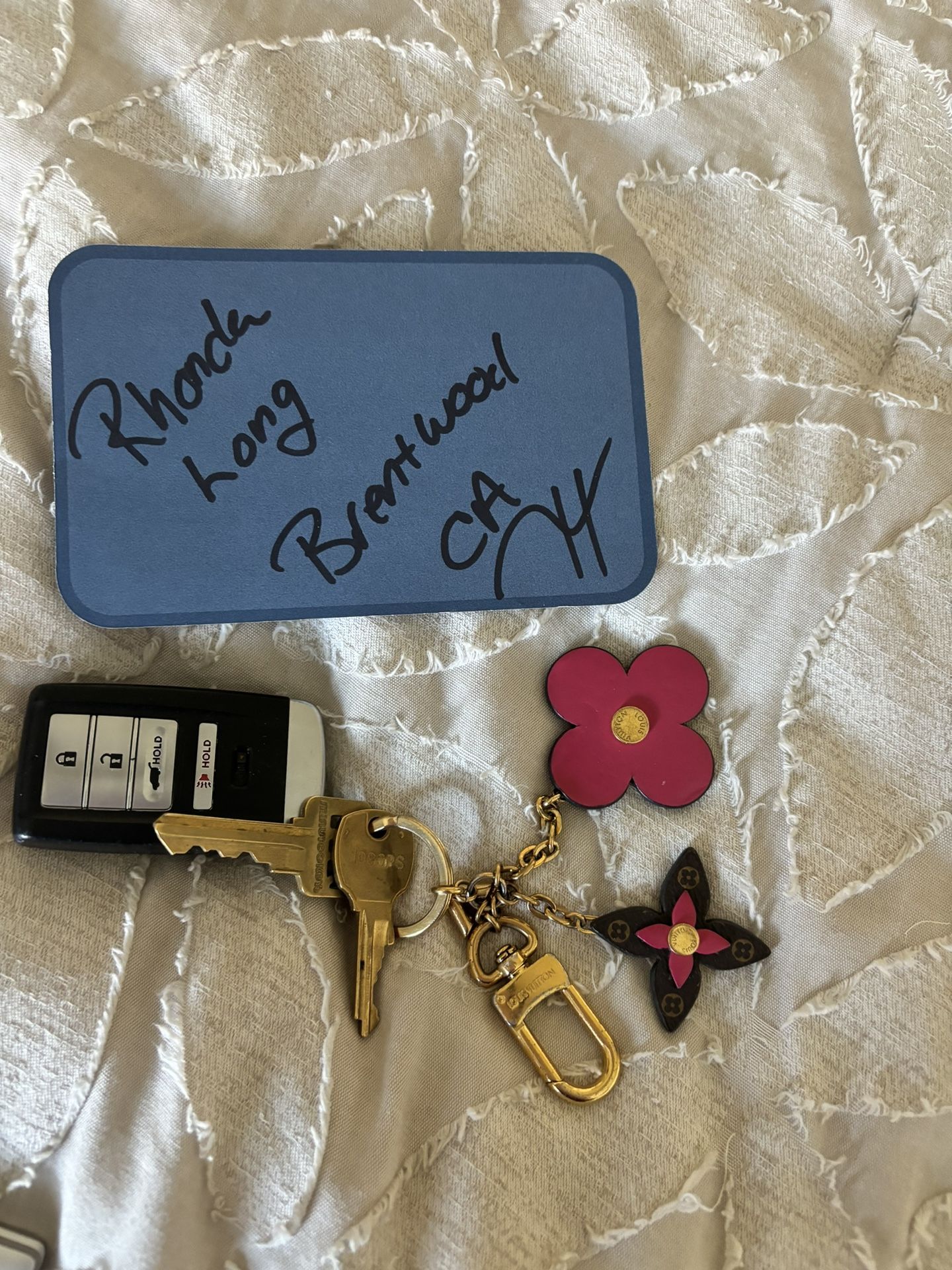 Louis Vuitton bloom key chain Bag charm