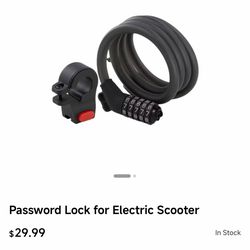 Segway Password Lock for Electric Scooter - brand new