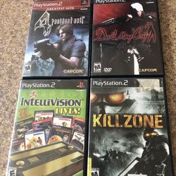 Ps2 Games Resident Evil 4, Devil May Cry, Kill Zone And Intellevision Lives!