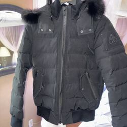 Moose Knuckles Onyx LADRIERE SHEARLING Bomber Jacket