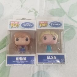 Anna And Else Frozen Funko Keychains