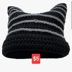Crochet Cat Beanie 