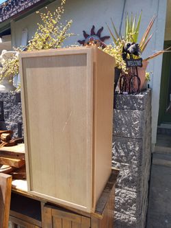 Oak cabinet 15 w by 30 tall  $40