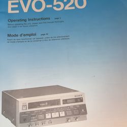 Sony EVO-520 video 8 cassette recorder