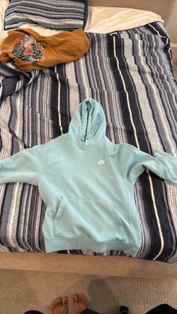 Teal blue Nike hoodie (Small)